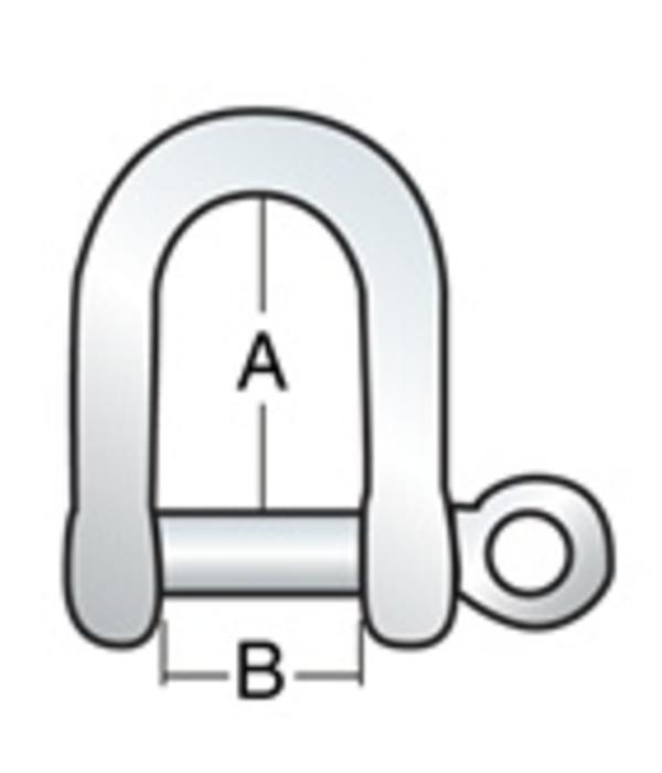 Harken Shackle Stamped 3/16'' Pin (5mm)