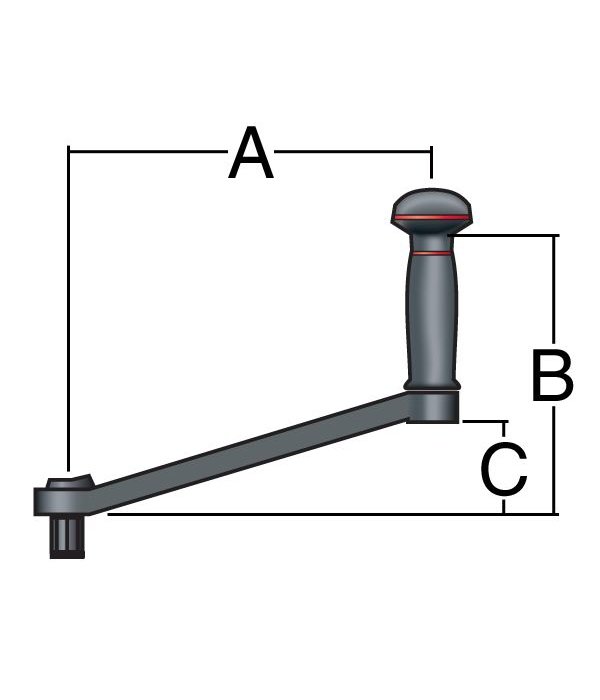 Harken Handle Aluminum 8'' Speedgrip