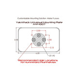 YakAttack Universal Mounting Plate With LockNLoad Mounting System 6" x 3.5"
