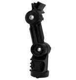 YakAttack Fish Finder Mount For Lowrance Elite/Hook 3,4,5 And Elite Ti 5,7  Replaces Stock Base, Track Mount With Extension Arm