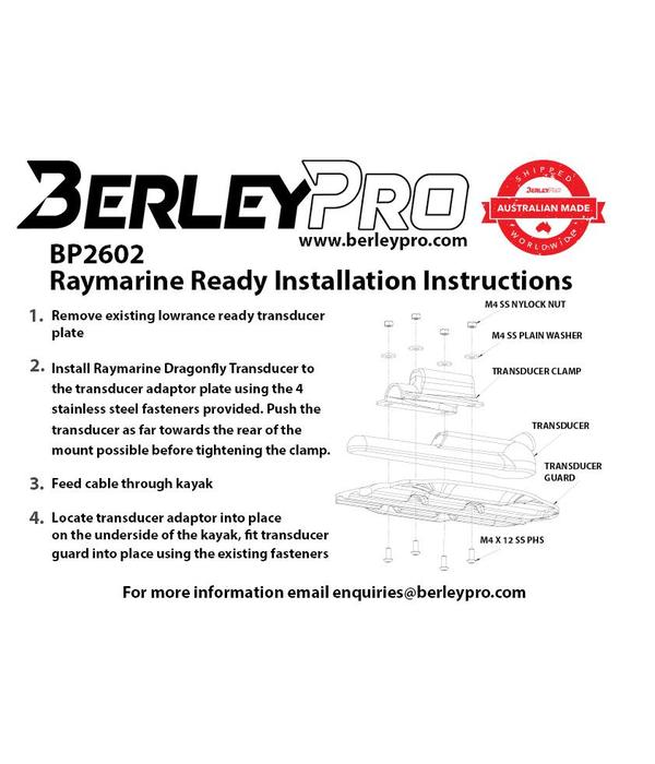 BerleyPro Raymarine Ready Transducer Mount - Disc