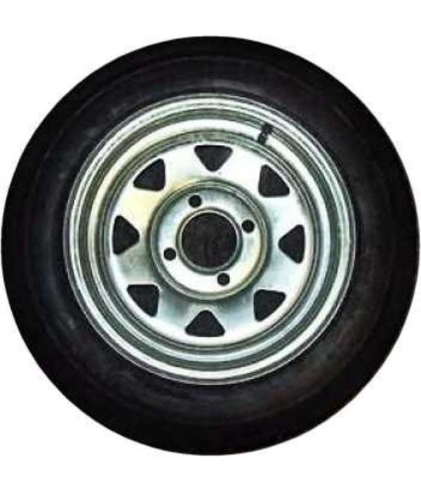 Trailex 4.80x12" Spare Tire 4 Hole Galvanized