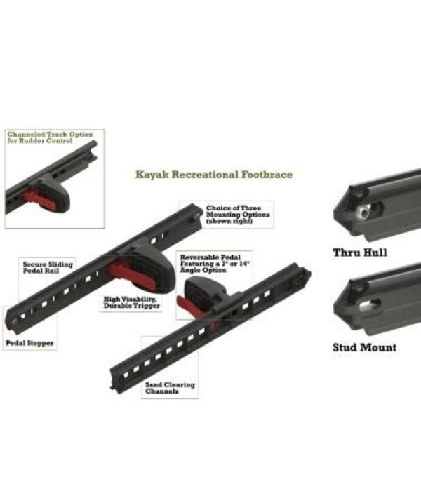 Sealect Designs Foot Brace Recreational With Rudder Control Standard