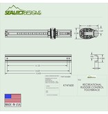 Sealect Designs Foot Brace Recreational With Rudder Control Standard