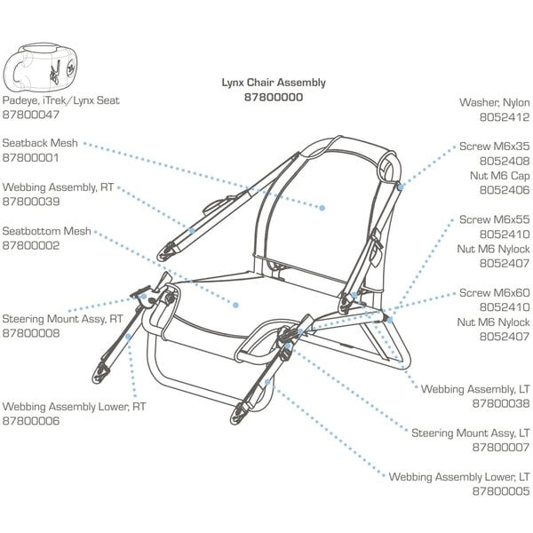 Lynx/i-Trek Seatback Mesh