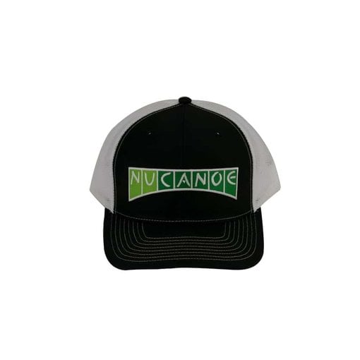 NuCanoe "NuCanoe" Logo Hat Black & White Mesh