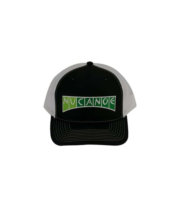 NuCanoe "NuCanoe" Logo Hat Black & White Mesh