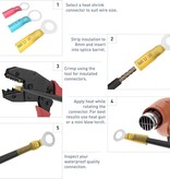 Heat Shrink Ring Terminals 3/8"