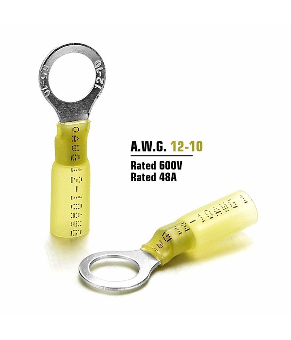 Heat Shrink Ring Terminals 3/8"