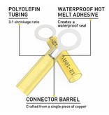 Heat Shrink Ring Terminals 3/8"