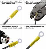 Heat Shrink Ring Terminals 3/8"
