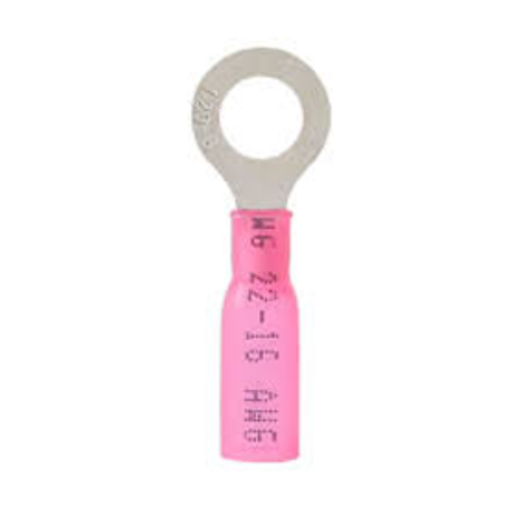 Heat Shrink Ring Terminals 22-16 Awg #10 Ring Red Terminals (Single)