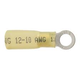 Heat Shrink Ring Terminals 12-10 Awg #10 Ring Yellow Terminal (Single)