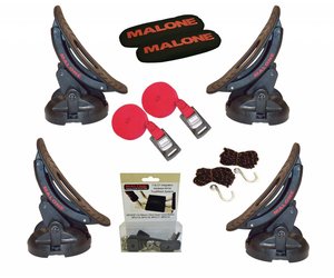 Malone Saddle Up Pro (Pack Of 4) With T-Slot Truck Rack Hardware