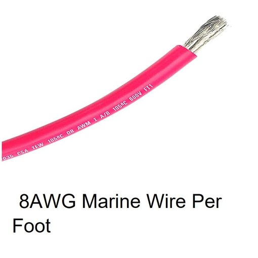 Ancor 8 AWG Red Marine Grade Wire  ( Per Foot)