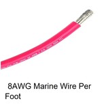 Ancor 8 AWG Marine Grade Wire  Red ( Per Foot)