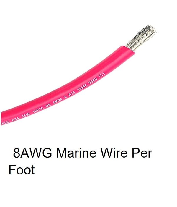 Ancor 8 AWG Marine Grade Wire  Red ( Per Foot)