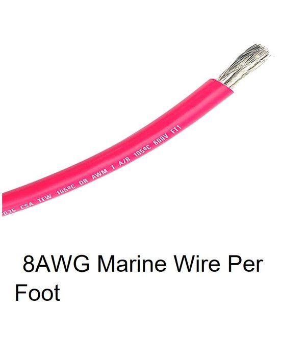 Ancor 8 AWG Red Marine Grade Wire  ( Per Foot)