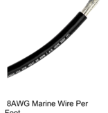 Ancor 8 AWG Marine Grade Wire Black  (Per Foot)