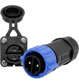 Jnicon Waterproof Trolling Motor Plug & Receptacle M25-2PIn (12/24/36/48 Volts)