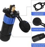 Waterproof Trolling Motor Plug & Receptacle M25-2PIn (12/24/36/48 Volts) (Pack Of 2)