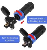 Waterproof Trolling Motor Plug & Receptacle M25-2PIn (12/24/36/48 Volts) (Pack Of 2)