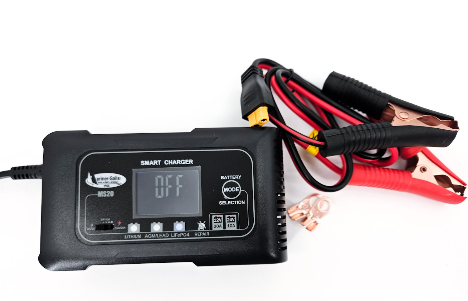 12V - 50Ah V3 Waterproof Lithium Battery With 10A Charger - Mariner Sails