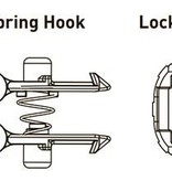 Hobie Aka Lock Kit Hinged Hook