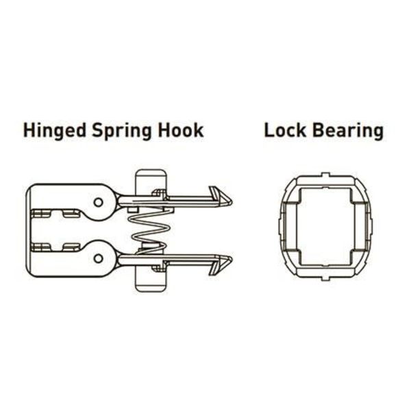 Aka Lock Kit Hinged Hook