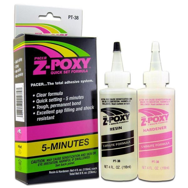 (Discontinued) ZAP Z-Poxy 5 Minute Quick Set Epoxy (8oz)