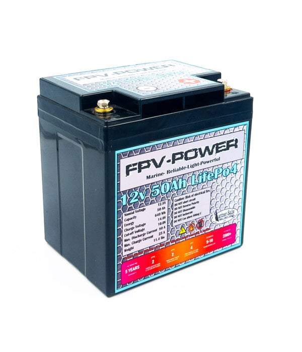 FPV-Power 50Ah  12 Volt LiFePO4 Battery