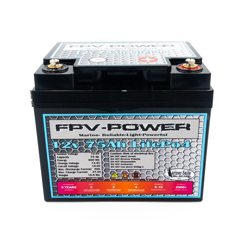 FPV-Power 12 Volt 75Ah LiFePO4 Lithium Battery