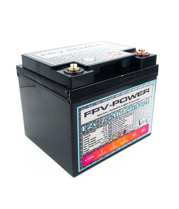 FPV-Power 12 Volt 75Ah LiFePO4 Lithium Battery