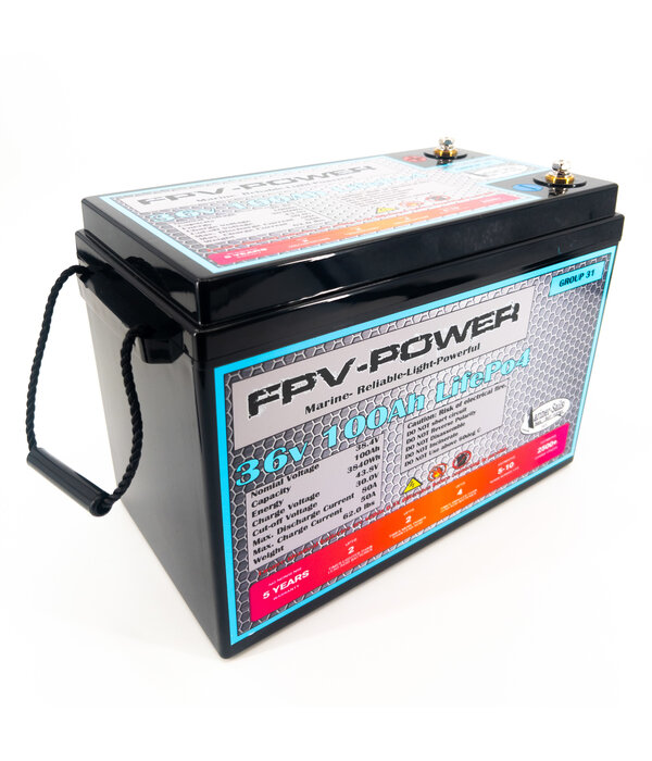 FPV-Power 36V 100Ah LiFePO4 Lithium Battery