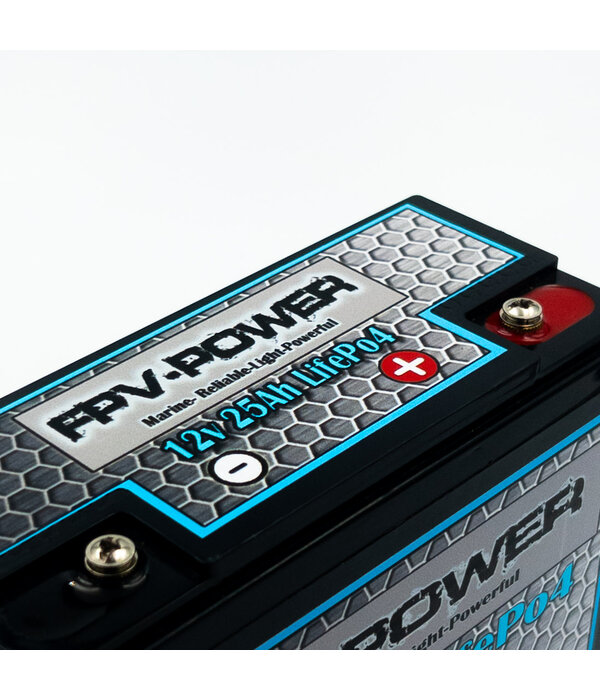 FPV-Power 12V 25Ah LifePo4 Deep Cycle Battery