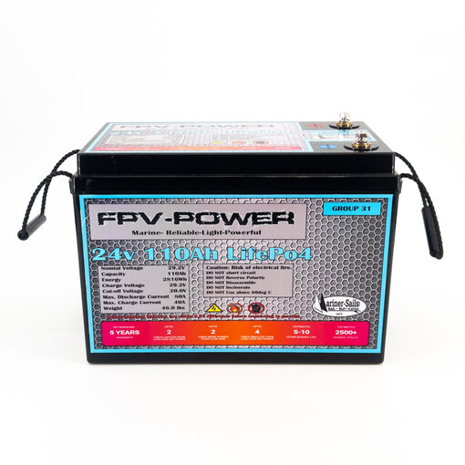 FPV-Power 24V 110Ah LiFePO4 Deep Cycle Battery