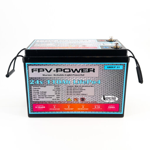 FPV-Power 24V 110Ah LiFePO4 Lithium Battery