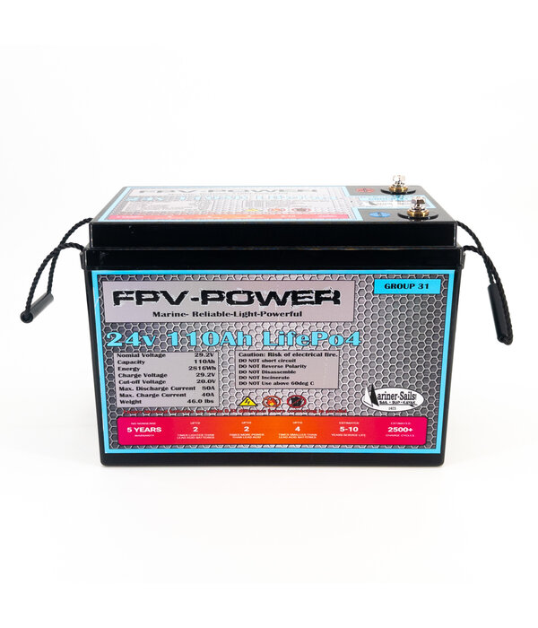 FPV-Power 24V 110Ah LifePo4 Deep Cycle Battery