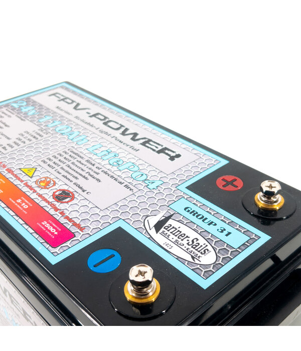 FPV-Power 24V 110Ah LifePo4 Deep Cycle Battery