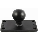 RAM Mounts C Size 1.5" Ball On Rectangular Plate With 1.5" x 3.5" 4-Hole Pattern - Helix 7