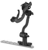 RAM Mounts RAM-ROD Rod Holder With Spline Post Extension Arm And Dual T-Bolt Track Base