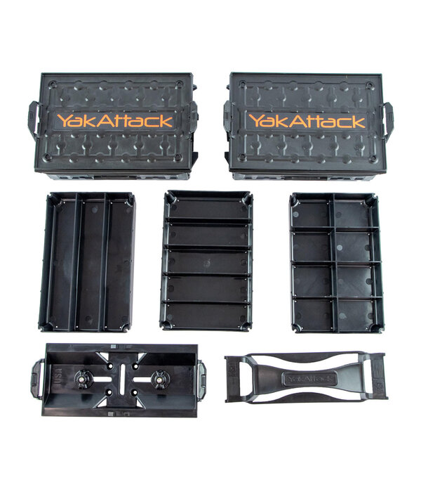 YakAttack Fully Loaded TracPak Combo Kit Two Boxes Track Mount Handle And 3 Trays