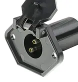 T H Marine Trolling Motor Connector Male 2-Wire 8 Gauge 12 Volt Wth Crimp Connector