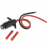 T H Marine Trolling Motor Connector Female 2-Wire 8 Gauge 12 Volt With Crimp Connector