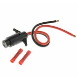 T H Marine Trolling Motor Connector Female 2-Wire 8 Gauge 12 Volt With Crimp Connector
