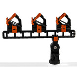 Yak-Attack SideStage Pro Rod Rack Includes 6 FlipGrips, 2 ClickTrac Rails, LNL Mount