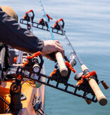 YakAttack SideStage Pro Rod Rack Includes 6 FlipGrips, 2 ClickTrac Rails, LNL Mount