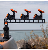 YakAttack SideStage Pro Rod Rack Includes 6 FlipGrips, 2 ClickTrac Rails, LNL Mount