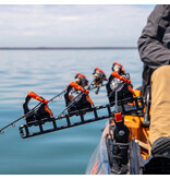 YakAttack SideStage Pro Rod Rack Includes 6 FlipGrips, 2 ClickTrac Rails, LNL Mount