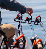 YakAttack SideStage Pro Rod Rack Includes 6 FlipGrips, 2 ClickTrac Rails, LNL Mount